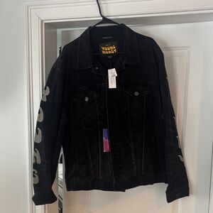 American Eagle Outfitters Black Denim Jacket Young Money 💰